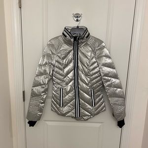 Blanc Noir Metallic Puffer